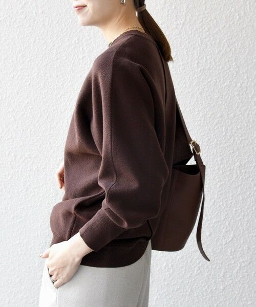 SHIPS / シップス ニット・セーター | SHIPS any:〈洗濯機可能〉クルーネック ドルマン ベーシック ニット プルオーバー | 詳細7