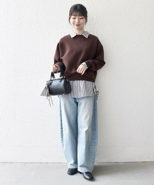 SHIPS / シップス ニット・セーター | SHIPS any:〈洗濯機可能〉クルーネック ドルマン ベーシック ニット プルオーバー | 詳細9