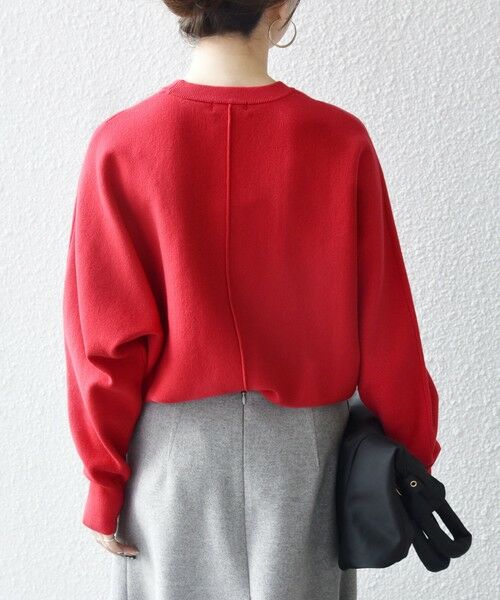 SHIPS / シップス ニット・セーター | SHIPS any:〈洗濯機可能〉クルーネック ドルマン ベーシック ニット プルオーバー | 詳細23