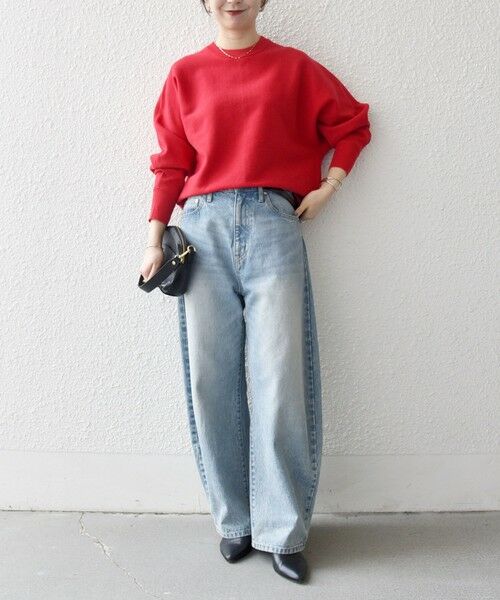 SHIPS / シップス ニット・セーター | SHIPS any:〈洗濯機可能〉クルーネック ドルマン ベーシック ニット プルオーバー | 詳細26