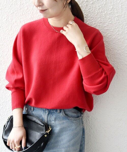 SHIPS / シップス ニット・セーター | SHIPS any:〈洗濯機可能〉クルーネック ドルマン ベーシック ニット プルオーバー | 詳細29