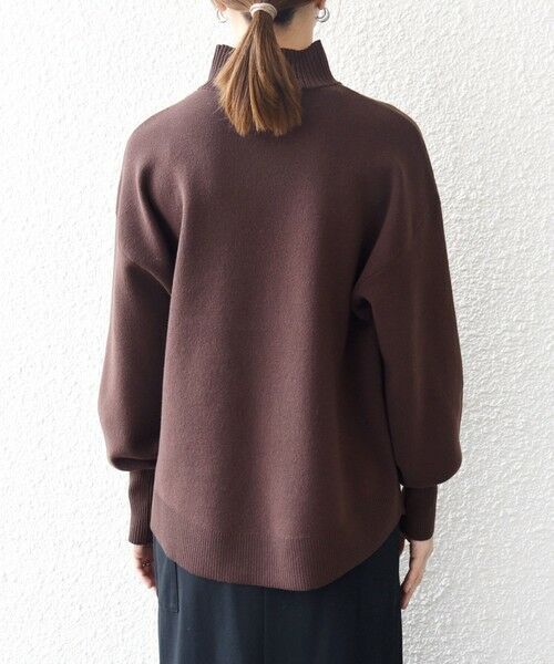 SHIPS / シップス ニット・セーター | 《一部追加予約》SHIPS any:〈洗濯機可能〉ハイネック ボリュームスリーブ ロングリブ ニット プルオーバー | 詳細14