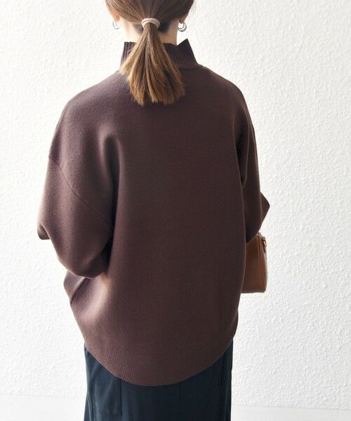 SHIPS / シップス ニット・セーター | 《一部追加予約》SHIPS any:〈洗濯機可能〉ハイネック ボリュームスリーブ ロングリブ ニット プルオーバー | 詳細6