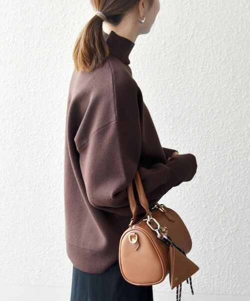 SHIPS / シップス ニット・セーター | 《一部追加予約》SHIPS any:〈洗濯機可能〉ハイネック ボリュームスリーブ ロングリブ ニット プルオーバー | 詳細7