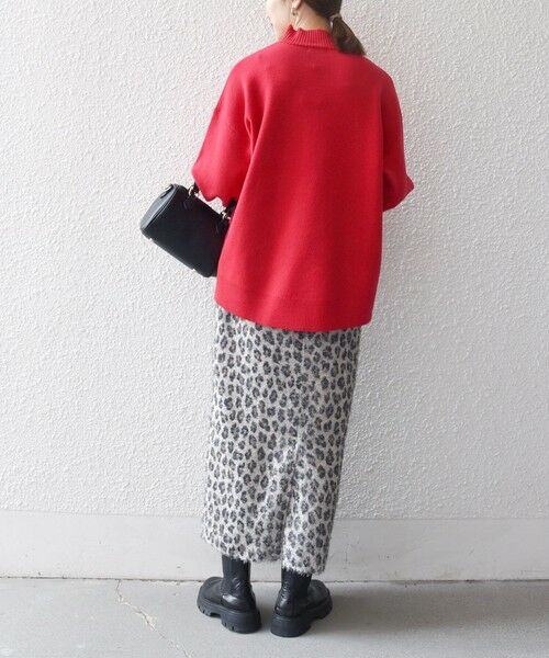 SHIPS / シップス ニット・セーター | 《一部追加予約》SHIPS any:〈洗濯機可能〉ハイネック ボリュームスリーブ ロングリブ ニット プルオーバー | 詳細17