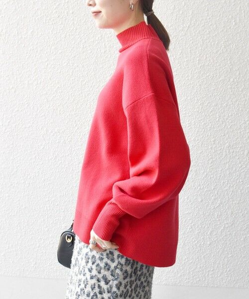 SHIPS / シップス ニット・セーター | 《一部追加予約》SHIPS any:〈洗濯機可能〉ハイネック ボリュームスリーブ ロングリブ ニット プルオーバー | 詳細20