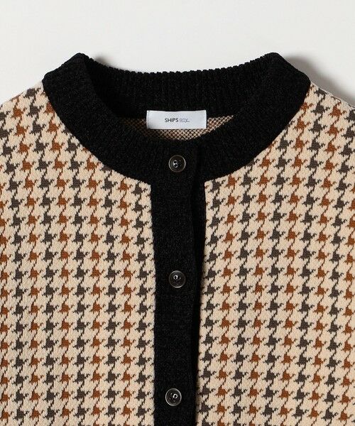 SHIPS / シップス カーディガン・ボレロ | 《一部追加予約》SHIPS any:〈手洗い可能〉モールヤーン クルーネック 千鳥柄 カーディガン | 詳細11