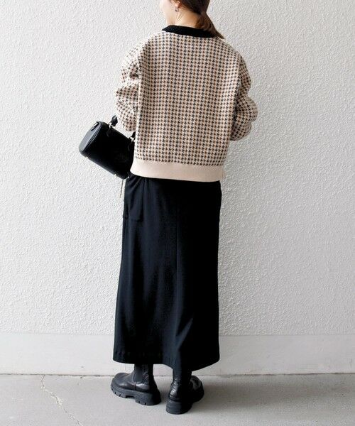 SHIPS / シップス カーディガン・ボレロ | 《一部追加予約》SHIPS any:〈手洗い可能〉モールヤーン クルーネック 千鳥柄 カーディガン | 詳細2