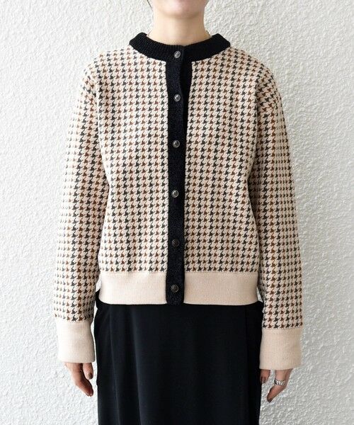 SHIPS / シップス カーディガン・ボレロ | 《一部追加予約》SHIPS any:〈手洗い可能〉モールヤーン クルーネック 千鳥柄 カーディガン | 詳細15