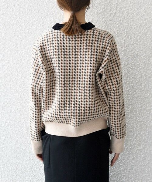 SHIPS / シップス カーディガン・ボレロ | 《一部追加予約》SHIPS any:〈手洗い可能〉モールヤーン クルーネック 千鳥柄 カーディガン | 詳細16