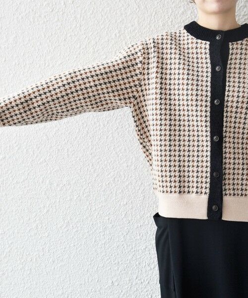SHIPS / シップス カーディガン・ボレロ | 《一部追加予約》SHIPS any:〈手洗い可能〉モールヤーン クルーネック 千鳥柄 カーディガン | 詳細18