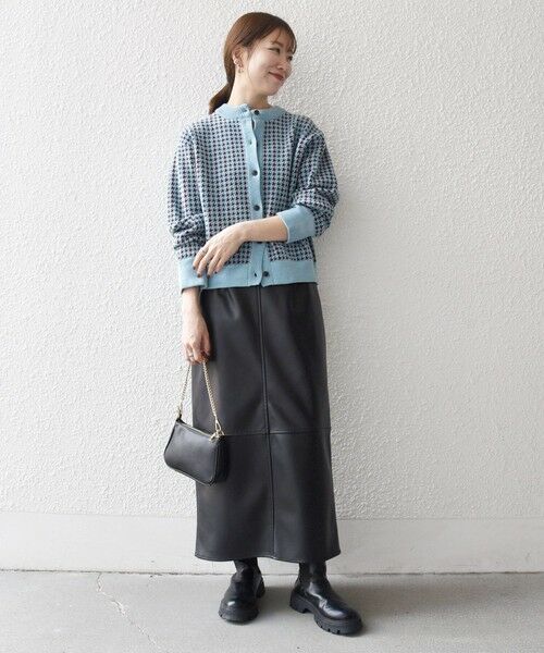 SHIPS / シップス カーディガン・ボレロ | 《一部追加予約》SHIPS any:〈手洗い可能〉モールヤーン クルーネック 千鳥柄 カーディガン | 詳細20