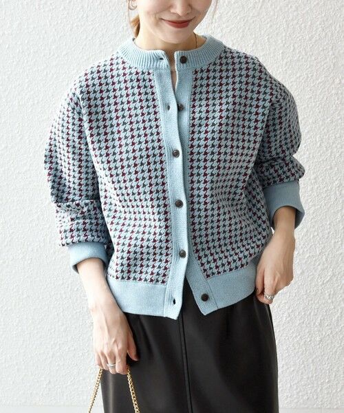 SHIPS / シップス カーディガン・ボレロ | 《一部追加予約》SHIPS any:〈手洗い可能〉モールヤーン クルーネック 千鳥柄 カーディガン | 詳細22