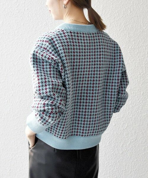 SHIPS / シップス カーディガン・ボレロ | 《一部追加予約》SHIPS any:〈手洗い可能〉モールヤーン クルーネック 千鳥柄 カーディガン | 詳細25