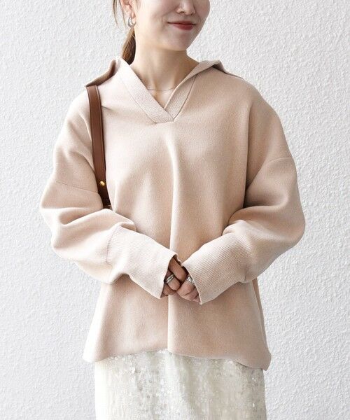 SHIPS / シップス ニット・セーター | SHIPS any:〈手洗い可能〉モールヤーン スキッパー ポロ ニット プルオーバー | 詳細3