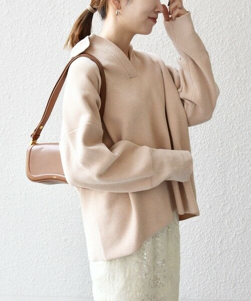 SHIPS / シップス ニット・セーター | SHIPS any:〈手洗い可能〉モールヤーン スキッパー ポロ ニット プルオーバー | 詳細4