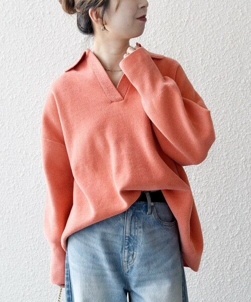 SHIPS / シップス ニット・セーター | SHIPS any:〈手洗い可能〉モールヤーン スキッパー ポロ ニット プルオーバー | 詳細16