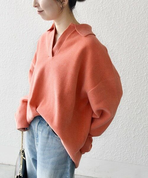 SHIPS / シップス ニット・セーター | SHIPS any:〈手洗い可能〉モールヤーン スキッパー ポロ ニット プルオーバー | 詳細19