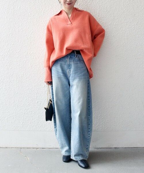 SHIPS / シップス ニット・セーター | SHIPS any:〈手洗い可能〉モールヤーン スキッパー ポロ ニット プルオーバー | 詳細13