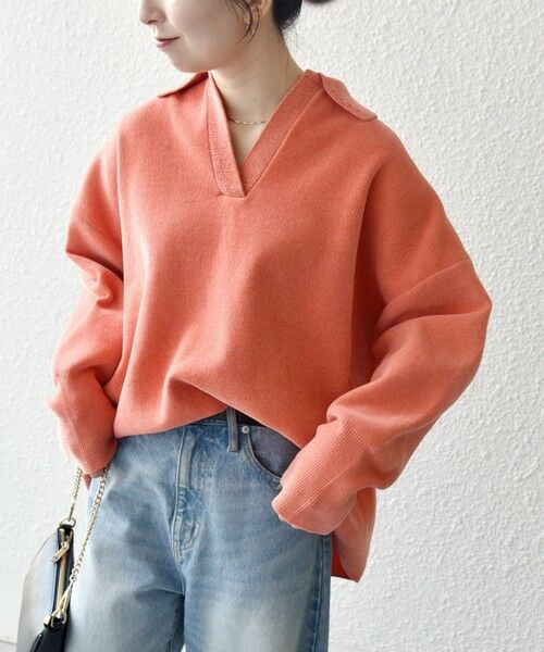 SHIPS / シップス ニット・セーター | SHIPS any:〈手洗い可能〉モールヤーン スキッパー ポロ ニット プルオーバー | 詳細15