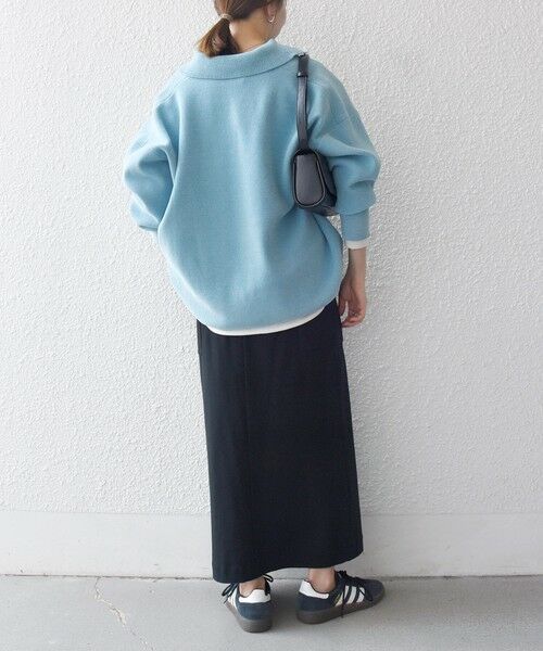 SHIPS / シップス ニット・セーター | SHIPS any:〈手洗い可能〉モールヤーン スキッパー ポロ ニット プルオーバー | 詳細24