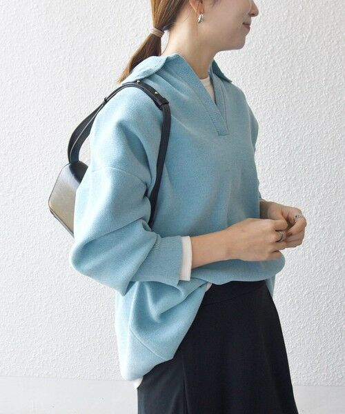 SHIPS / シップス ニット・セーター | SHIPS any:〈手洗い可能〉モールヤーン スキッパー ポロ ニット プルオーバー | 詳細26