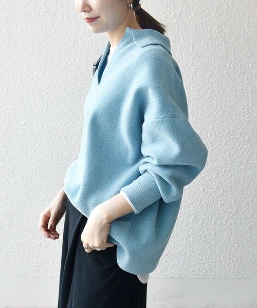 SHIPS / シップス ニット・セーター | SHIPS any:〈手洗い可能〉モールヤーン スキッパー ポロ ニット プルオーバー | 詳細28