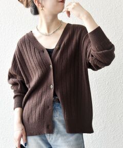 SHIPS / シップス カーディガン・ボレロ | 《一部追加予約》SHIPS any:〈手洗い可能〉ヤク ワイドリブ Vネック ニット カーディガン