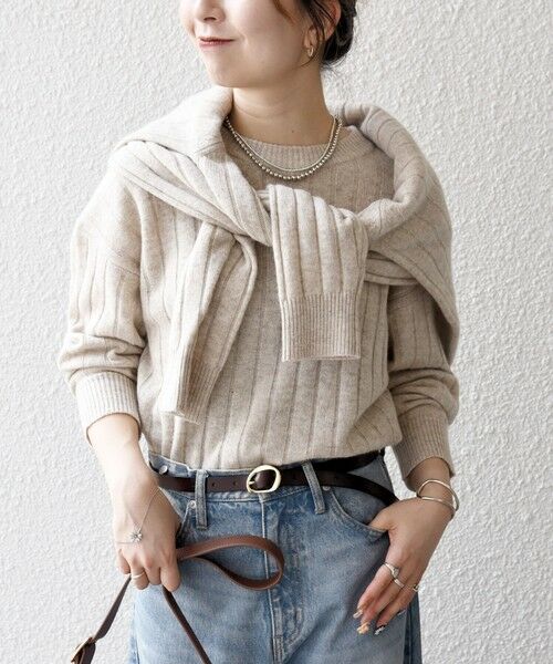 SHIPS / シップス カーディガン・ボレロ | SHIPS any:〈手洗い可能〉ヤク ワイドリブ Vネック ニット カーディガン | 詳細7