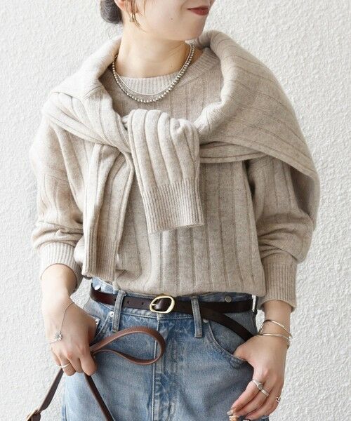 SHIPS / シップス カーディガン・ボレロ | SHIPS any:〈手洗い可能〉ヤク ワイドリブ Vネック ニット カーディガン | 詳細8