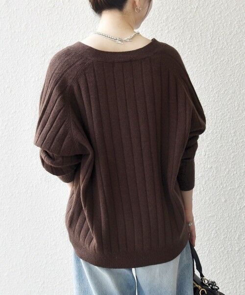 SHIPS / シップス カーディガン・ボレロ | SHIPS any:〈手洗い可能〉ヤク ワイドリブ Vネック ニット カーディガン | 詳細15