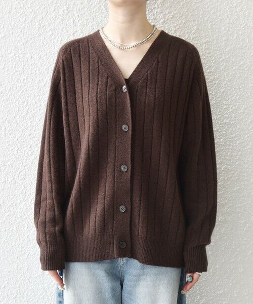 SHIPS / シップス カーディガン・ボレロ | SHIPS any:〈手洗い可能〉ヤク ワイドリブ Vネック ニット カーディガン | 詳細23
