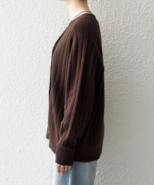 SHIPS / シップス カーディガン・ボレロ | SHIPS any:〈手洗い可能〉ヤク ワイドリブ Vネック ニット カーディガン | 詳細24