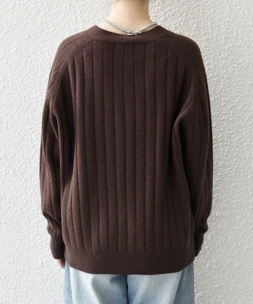 SHIPS / シップス カーディガン・ボレロ | SHIPS any:〈手洗い可能〉ヤク ワイドリブ Vネック ニット カーディガン | 詳細25