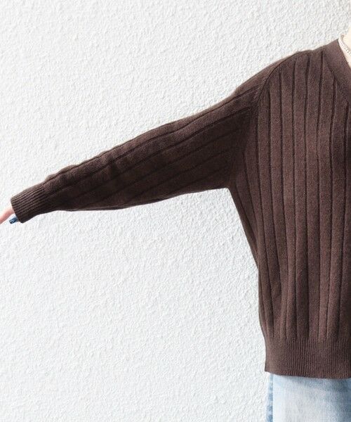 SHIPS / シップス カーディガン・ボレロ | SHIPS any:〈手洗い可能〉ヤク ワイドリブ Vネック ニット カーディガン | 詳細26
