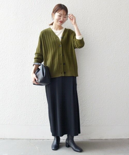 SHIPS / シップス カーディガン・ボレロ | SHIPS any:〈手洗い可能〉ヤク ワイドリブ Vネック ニット カーディガン | 詳細27