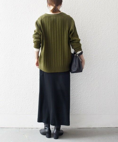 SHIPS / シップス カーディガン・ボレロ | SHIPS any:〈手洗い可能〉ヤク ワイドリブ Vネック ニット カーディガン | 詳細28