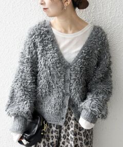 SHIPS / シップス カーディガン・ボレロ | SHIPS any: ループ ニット Vネック ショート カーディガン