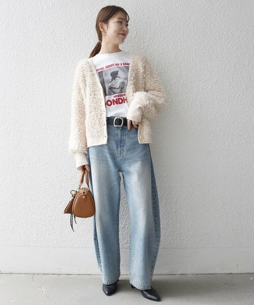 SHIPS / シップス カーディガン・ボレロ | SHIPS any: ループ ニット Vネック ショート カーディガン | 詳細1