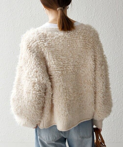 SHIPS / シップス カーディガン・ボレロ | SHIPS any: ループ ニット Vネック ショート カーディガン | 詳細5