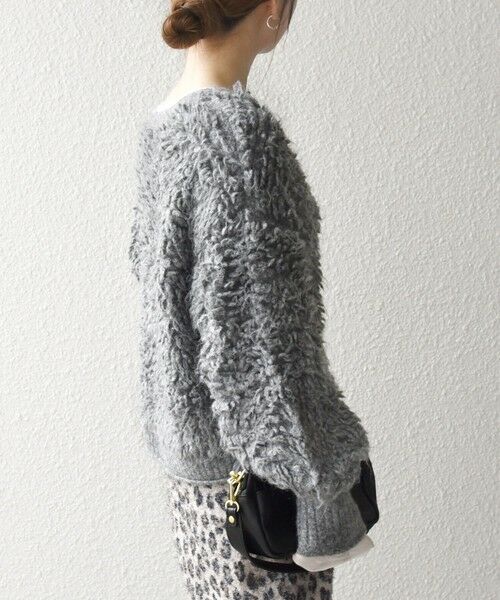 SHIPS / シップス カーディガン・ボレロ | SHIPS any: ループ ニット Vネック ショート カーディガン | 詳細14