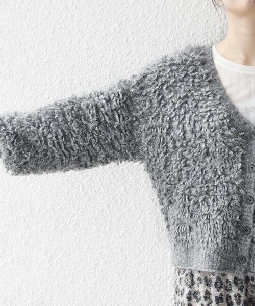 SHIPS / シップス カーディガン・ボレロ | SHIPS any: ループ ニット Vネック ショート カーディガン | 詳細27