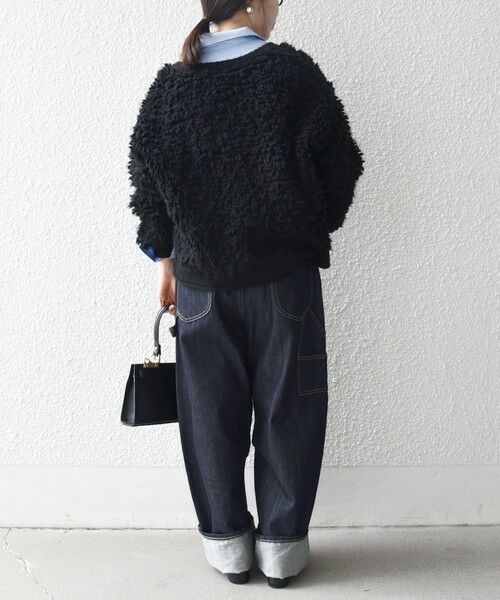 SHIPS / シップス カーディガン・ボレロ | SHIPS any: ループ ニット Vネック ショート カーディガン | 詳細29