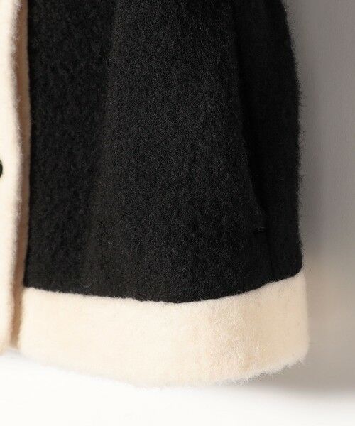 SHIPS / シップス ノーカラージャケット | SHIPS any: バイカラー クルーネック カーディガン ジャケット | 詳細24