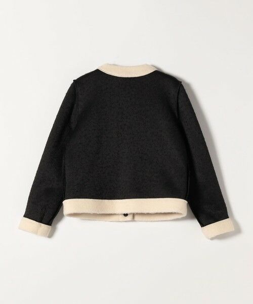 SHIPS / シップス ノーカラージャケット | SHIPS any: バイカラー クルーネック カーディガン ジャケット | 詳細28
