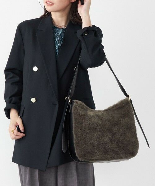 SHIPS / シップス ショルダーバッグ | SHIPS Colors:ボア コンビ ワンショルダー バッグ | 詳細15