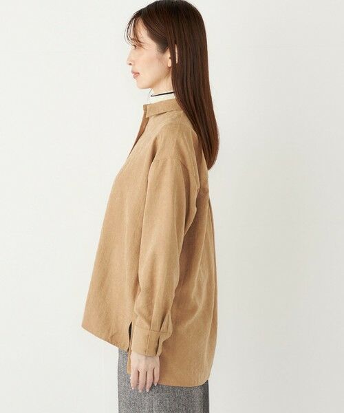 SHIPS / シップス シャツ・ブラウス | SHIPS Colors:〈手洗い可能〉バック サテン オーバー シャツ | 詳細4