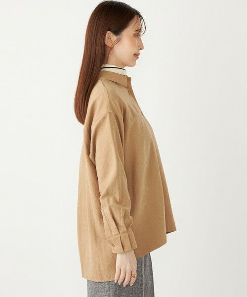 SHIPS / シップス シャツ・ブラウス | SHIPS Colors:〈手洗い可能〉バック サテン オーバー シャツ | 詳細6