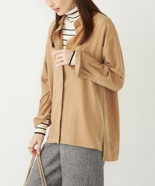 SHIPS / シップス シャツ・ブラウス | SHIPS Colors:〈手洗い可能〉バック サテン オーバー シャツ | 詳細7