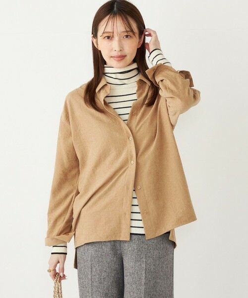 SHIPS / シップス シャツ・ブラウス | SHIPS Colors:〈手洗い可能〉バック サテン オーバー シャツ | 詳細8